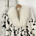 OFTBUY Thick Warm Real Rabbit Fur Jacket New Winter Top Clothes Women Long Sleeve Fox Fur Coat Luxury Style Streetwear Lady