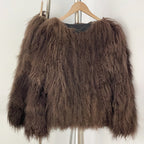 OFTBUY Warm Thick New Autumn Winter Luxury Outerwear Women's Camel Real Mongolian Sheep Fur Coat Curly Natural Fur Jacket Female
