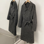 OFTBUY Elegant Double-sided Alpaca Wool Coat Female Long Belt Woolen Clothes Women New Autumn Winter Long Sleeve Cashmere Jacket