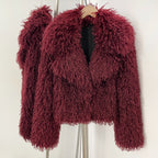 OFTBUY Warm Thicken Luxury Outerwear New Winter Clothes Female Women's Cozy Faux Mongolian Fur Short Coat Teddy Faux Fur Jacket