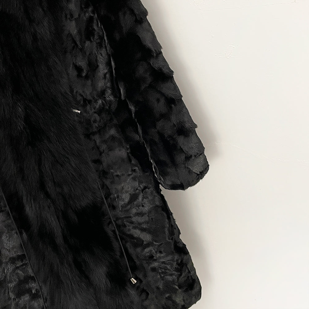 OFTBUY New Winter Natural Fox Fur Clothing Women Long Thickened Warm Real Mink Fur Coat Female Black Long Sleeves Outerwear