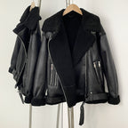 OFTBUY Warm Thick Double-sided Long-sleeved Suede Jacket Clothing Autumn Winter New in Coat and Jacket European-style Women's