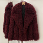OFTBUY New Winter Clothes Women Fashion Faux Mongolia Sheep Fur Coat Warm Thick Fake Fur Jacket Long Sleeve Artificial Fur Overcoat
