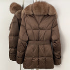 OFTBUY New Women's Winter Down Jacket Real Fox Fur Outer Clothes Female Luxury Duck Down Jacket Feather Coats and Parkas