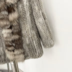 OFTBUY Natural Rabbit Fur Coat Autumn Winter Clothes Women Fashion Luxury Real Fox Fur Jacket Thick Warm Long Sleeve Overcoat