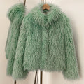 OFTBUY Wholesale Faux Fur Coat Female Artificial Mongolian Sheep Fur Fluffy Jacket Women New Winter Thickened Warm Outerwear Lady