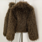 OFTBUY Wholesale Faux Fur Coat Female Artificial Mongolian Sheep Fur Fluffy Jacket Women New Winter Thickened Warm Outerwear Lady