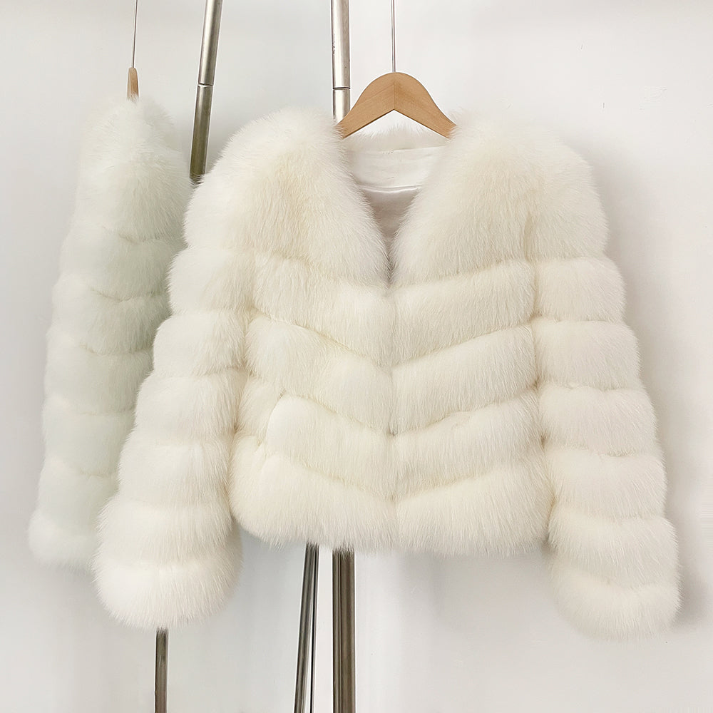 OFTBUY New Autumn Winter Clothing Warm Short Luxury Thick Black Natural Fox Fur Jacket Lady Fashion Real Raccoon Fur Coat Female