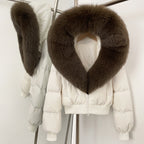 OFTBUY New Warm Thickened Autumn Winter Coat Women Short Real Fox Fur Duck Down Clothes for Women Natural Fur Puffer Coat Female