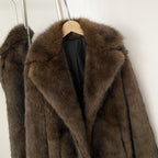 OFTBUY New Winter Clothes Women Fashion Long Warm Faux Fur Jacket Long Sleeve Artificial Fox Fur Coat Female Luxury Fake Fur Coat Lady