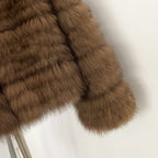 OFTBUY New Autumn Winter Clothes Women Fashion Warm Thick Real Fox Fur Jacket Female Luxury Long Natural Fur Coat Streetwear