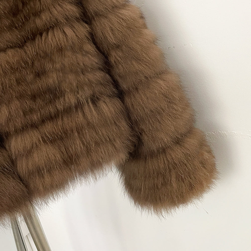OFTBUY New Autumn Winter Clothes Women Fashion Warm Thick Real Fox Fur Jacket Female Luxury Long Natural Fur Coat Streetwear