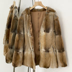 OFTBUY New Winter V-neck Top Clothes Female Luxury Real Mink Fur Warm Jacket Women Natural Fur Long Sleeves Coat Outerwear Lady