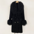 OFTBUY Fashion Natural Mongolia Sheep Fur Wool Jacket New Autumn Winter Clothes Women Lady Warm Long Real Fur Woolen Coat Female