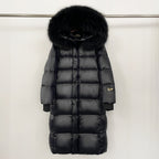 OFTBUY Winter Clothes Women Black Gold Goose Down Coat Big Real Raccoon Fur Collar Overcoat Real Fox Fur Puffer Jacket Female