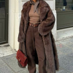 OFTBUY New Winter Clothes Women Fashion Long Warm Faux Fur Jacket Long Sleeve Artificial Fox Fur Coat Female Luxury Fake Fur Coat Lady