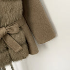OFTBUY New Autumn Winter Top Clothes Women Luxury Natural Fox Fur Woolen Jacket Female Thick Warm Real Fur Cashmere Wool Coat