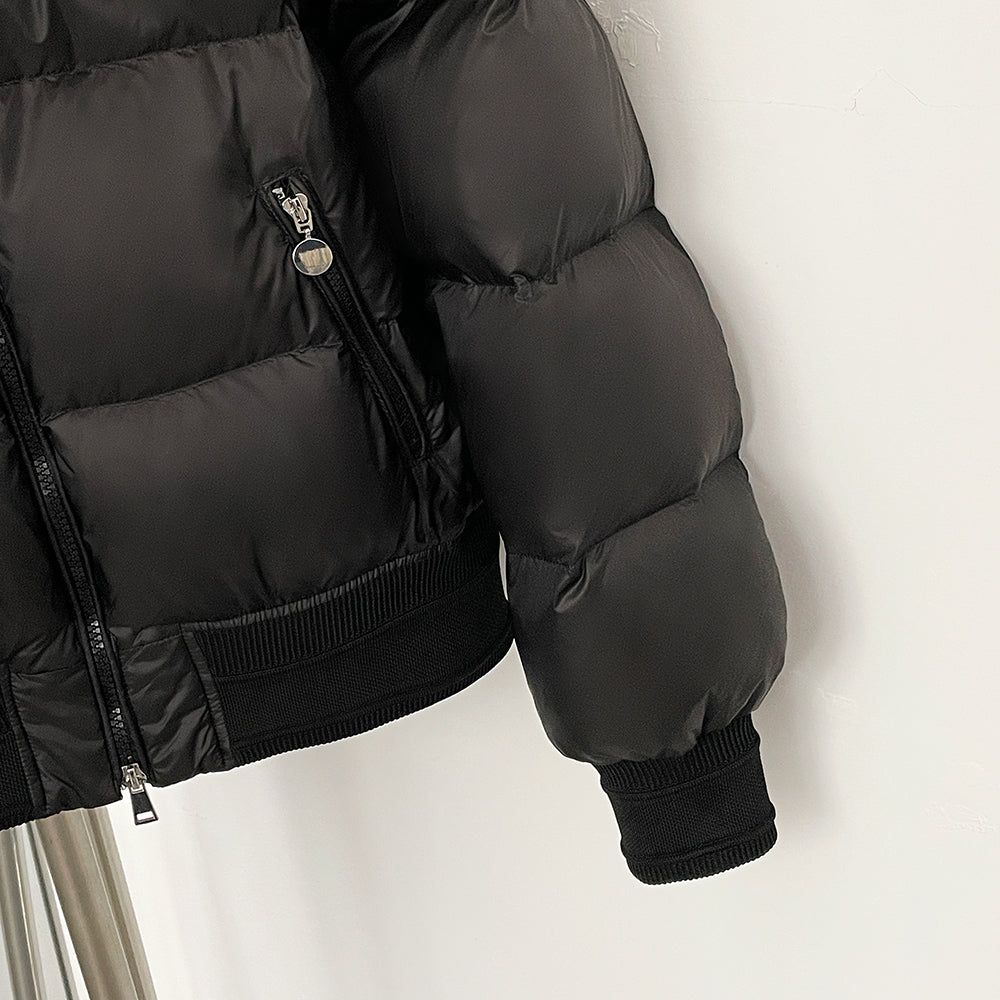 OFTBUY Big Natural Raccoon Fur Fluffy Puffer Jacket Women Knit Cuff Real Fur Collar White Duck Down Coat New Winter Top Clothes