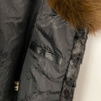 OFTBUY New Winter Thickened Warm Clothes Womwn Short Real Fox Fur Collar Jacket Female Luxury Natural Mink Fur Coat Outerwear