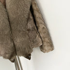 OFTBUY Short Thickened Warm Real Mink Fur Coat Female New Winter Top Clothing Women Natural Fox Fur Fluffy Outerwear Jacket Lady