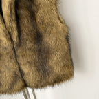 OFTBUY Factory Faux Fur Waistcoat Female New Winter Sleeveless Fake Fur Clothes Women Warm Thick Artificial Raccoon Fur Vest Coat