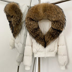 OFTBUY New Warm Thickened Autumn Winter Coat Women Short Real Fox Fur Duck Down Clothes for Women Natural Fur Puffer Coat Female