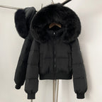 OFTBUY New Winter Short Hooded Top Down Clothes Women Fashion Natural Fox Fur Duck Down Coat Thickened Warm Puffer Jacket Female