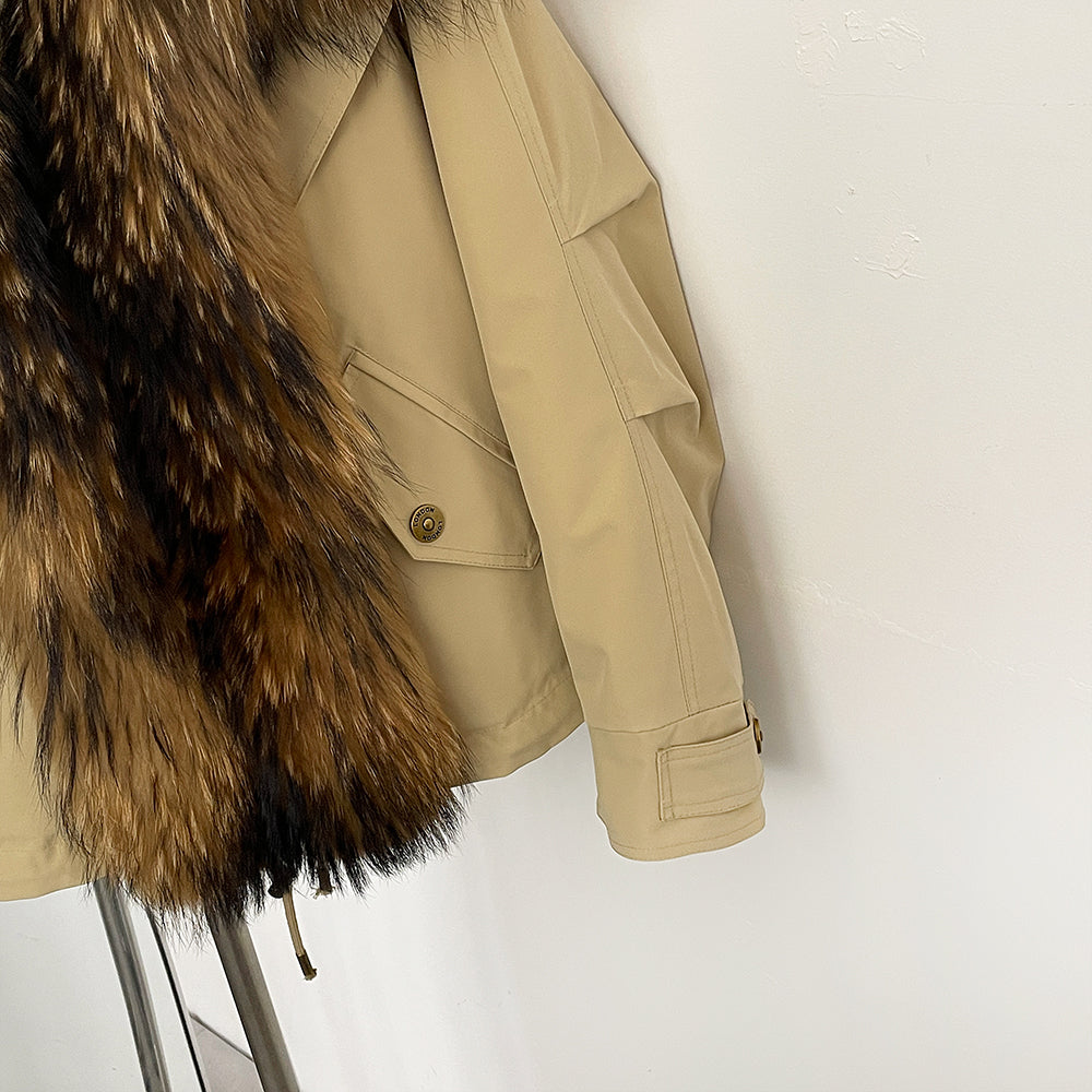 OFTBUY Warm Big Natural Fox Fur Collar Down Coat New Autumn Winter Clothing Women Waterproof Safai Real Fur Puffer Jacket Female