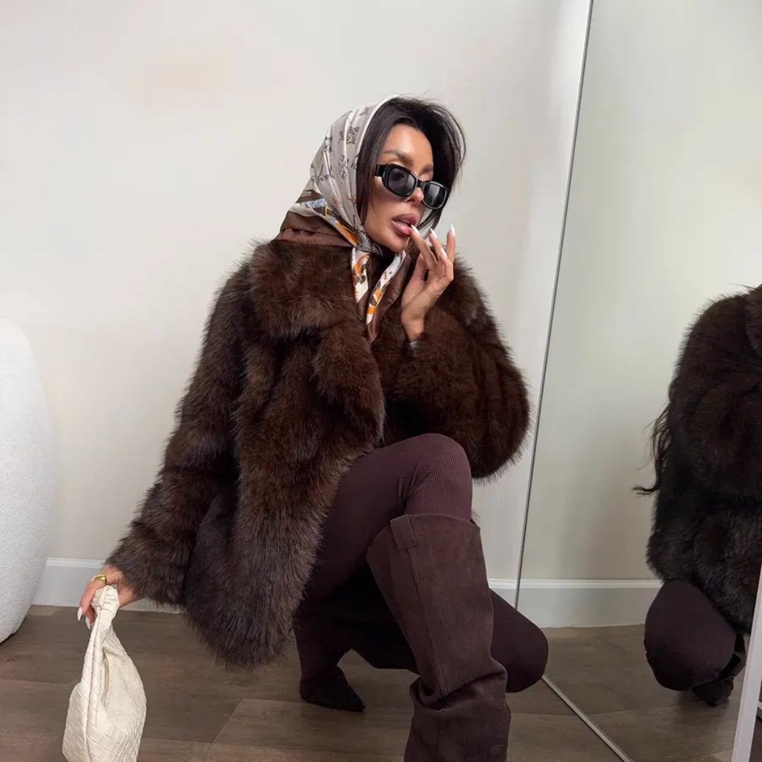 OFTBUY Winter Clothes Female Ins Hot Fashion Girls Oversized Gradient Fur Coat Women Thick Warm Outerwear Fluffy Faux Fox Fur Jacket