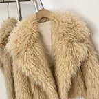 OFTBUY Warm Thicken Luxury Outerwear New Winter Clothes Female Women's Cozy Faux Mongolian Fur Short Coat Teddy Faux Fur Jacket