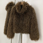 OFTBUY Wholesale Faux Fur Coat Female Artificial Mongolian Sheep Fur Fluffy Jacket Women New Winter Thickened Warm Outerwear Lady
