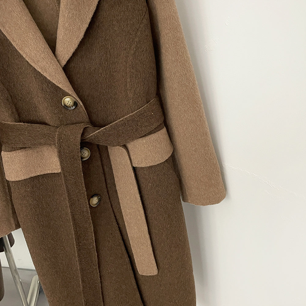 OFTBUY New Fashion Autumn Winter Clothes Women Real Fox Fur Wool Jacket Female Long Patchwork Double-faced Woolen Cashmere Coat