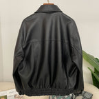 OFTBUY Women's Faux Leather Zip Up Jacket Lapel Collar PU Coat with Pockets new autumn winter Casual Vintage Outerwear female