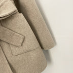 OFTBUY New Autumn Winter Top Clothes Female Hooded Natural Fur Collar 100% Wool Jacket Women Belt Real Fox Fur Woolen Coat