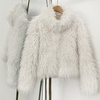 OFTBUY Wholesale Faux Fur Coat Female Artificial Mongolian Sheep Fur Fluffy Jacket Women New Winter Thickened Warm Outerwear Lady