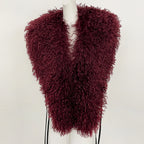 OFTBUY Women's Faux Mongolian Fur Vest Open Front Fluffy Faux Fur Waistcoat with Back Tie New Autumn Winter Outerwear Female