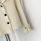 OFTBUY New Spring Autumn Top Cardigan Clothing Female Short Slim Real Fox Fur Knitted Sweater Women Real Fur Knittig Jacket Lady