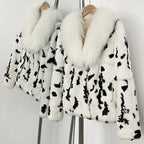 OFTBUY Thick Warm Real Rabbit Fur Jacket New Winter Top Clothes Women Long Sleeve Fox Fur Coat Luxury Style Streetwear Lady