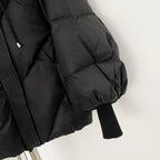 OFTBUY Thicken Warm Knitted Sleeve Coat New Winter Large Real Fur Hooded Puffer Jacket Women White Duck Down Mid Long Parka