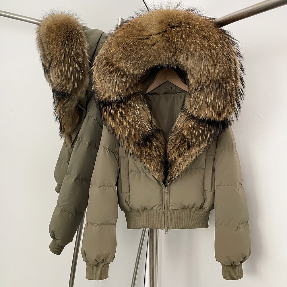 OFTBUY New Warm Thickened Autumn Winter Coat Women Short Real Fox Fur Duck Down Clothes for Women Natural Fur Puffer Coat Female