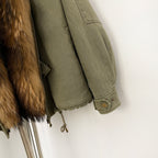 OFTBUY Loose Real Fox Fur Puffer Jacket Lady 100% Cotton Natural Fur Duck Down Coat Female New Winter Thick Warm Clothes Women