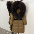 OFTBUY Warm Long Puffer Jacket Female New Winter Clothes Women Fashion Luxury Duck Down Coat with Real Mongolia Sheep Fur Collar