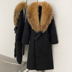 OFTBUY Real Fox Fur Collar Fluffy Puffer Jacket Female New Long Winter Down Clothing Women Thickened Warm White Duck Down Coat