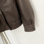 OFTBUY Stylish Fur Patchwork Leather Jacket Women Detachable Collar Breasted Waist Closed Coat Female Spring Winter Lady Outwear