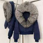 OFTBUY New Warm Thickened Autumn Winter Coat Women Short Real Fox Fur Duck Down Clothes for Women Natural Fur Puffer Coat Female