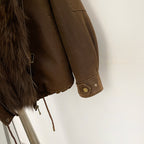 OFTBUY 100% Cotton Natural Fur Duck Down Coat Female New Winter Thick Warm Clothes Women Loose Real Fox Fur Puffer Jacket Lady