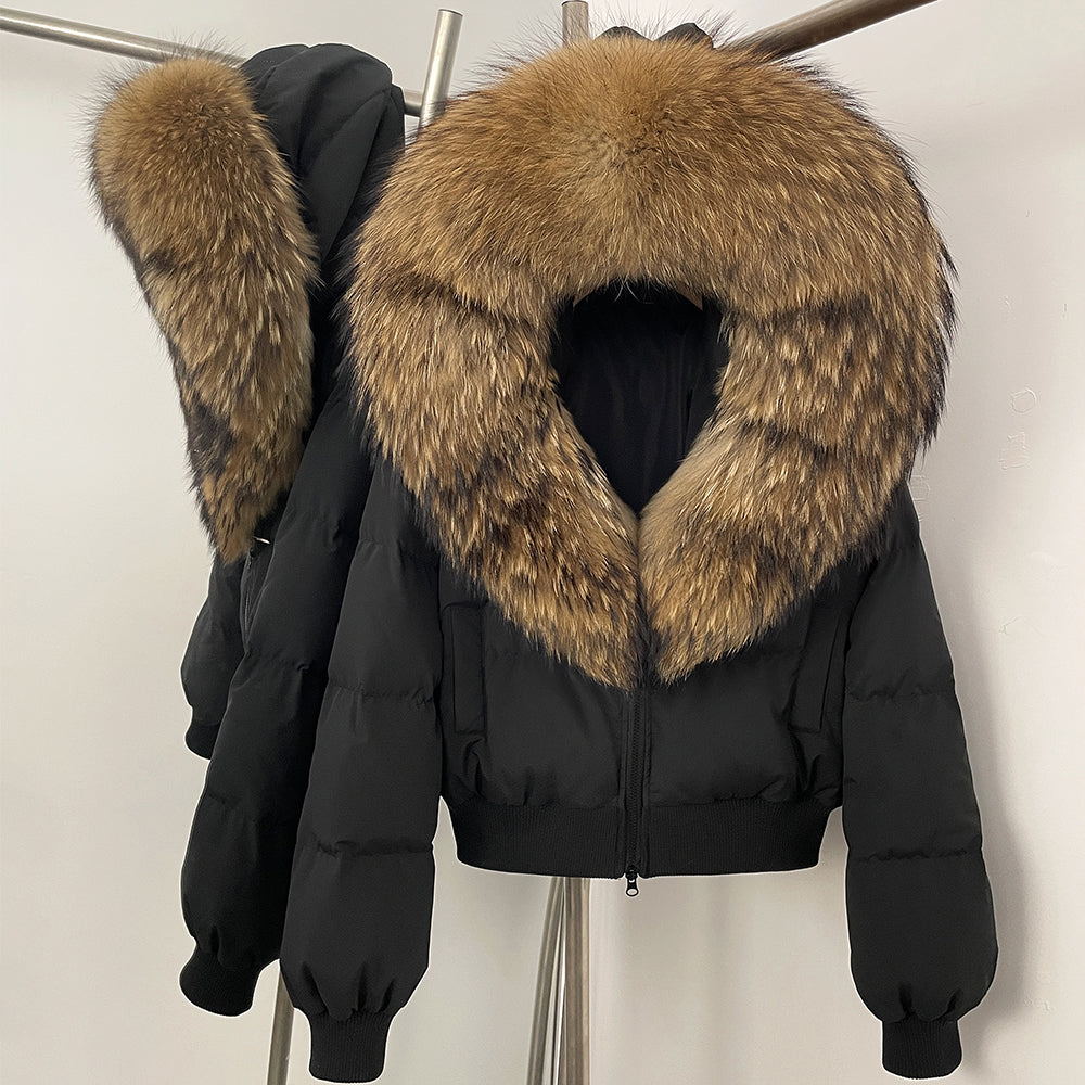 OFTBUY New Warm Thickened Autumn Winter Coat Women Short Real Fox Fur Duck Down Clothes for Women Natural Fur Puffer Coat Female