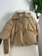 OFTUBY White Duck Down Jacket Winter Women Warm Loose Coat Natural Real Fox Fur Collar Thick Luxury Outerwear New Fashion