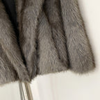 OFTBUY Chic Oversized Lapel Faux Fur Jacket - Premium Vegan Fur Winter Coat with Soft Texture