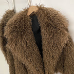 OFTBUY Warm Thicken Luxury Outerwear New Winter Clothes Female Women's Cozy Faux Mongolian Fur Short Coat Teddy Faux Fur Jacket